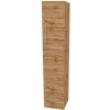 Mereo Bino, kúpeľňová skrinka vysoká 163 cm, pravá, Multidecor, Dub Wotan CN698DWOT
