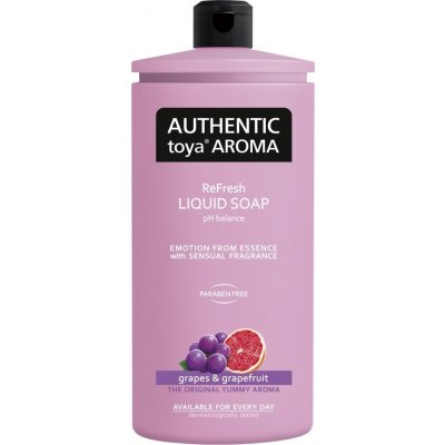 Authentic Toya Aróma Grapes & Grapefruit Tekuté mydlo náhradná náplň 600 ml