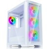 EVOLVEO Ptero Q2G, ATX, 4x ARGB, čelný + bočný PTEROQ2G-WH