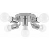 Toolight - Stropná kovová 6-ramenná lampa 6xE27 60W APP707-5C, chrómová, OSW-05206