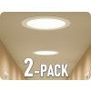 V-TAC LED vstavaný panel s napájacím zdrojom, 6W, 490lm, okrúhly/2-PACK! Farba svetla: Denná biela