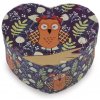 Darčeková krabička srdce sova 11,5x10 cm - 1 ks 4 fialová tmavá