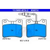 Sada brzdových platničiek, vždy 4 kusy v sade ATE 13.0460-4014.2 (13046040142)