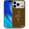 Picasee silikónový čierny obal pre Apple iPhone 17 Pro - Brown flowers
