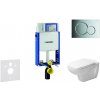 Geberit Kombifix - Modul na závesné WC s tlačidlom Sigma01, lesklý chróm + Duravit D-Code - WC a doska, Rimless, SoftClose 110.302.00.5 NH2