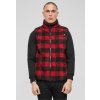 Urban Classics pánske vesty Teddyfleece Vest Men red/black