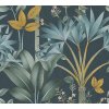 A.S. Création | Vliesová tapeta na stenu AP Arcade 39172-4 | 0,53 x 10,05 m | tyrkysová, zelená, žltá, vining ivy + Tyrkysová, zelená, žltá, vining ivy vliesová tapeta na stenu 391724 v rozmere 0,53 x