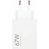 Xiaomi MDY-15-ET USB-A 67W Cestovná nabíjačka White (Bulk balenie)