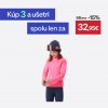 WEDZE Detské lyžiarske spodné termotričko BL 500 ružové fluorescenčné 14 rokov