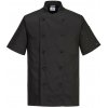 PORTWEST KENT CHEFS C734 / Rondon, Kr. rukáv - čierna L