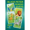 Mikro Trading Černý Petr/Pexeso/Dueto ZOO 3v1 7 x 10,5 x 1,5 cm 31 ks v krabičke Rappa