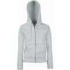 F.O.L. | Premium Lady-Fit Hooded Jacket, Dámska mikina s kapucňou, sivá Heather, S