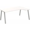 OFFICE PRO s.r.o. HOBIS kancelársky stôl tvarový, ergo ľavý - UE A 1800 L, biela
