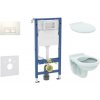Geberit Duofix - Set predstenovej inštalácie, klozetu Alpha a dosky, tlačidlo Delta35, alpská biela SANI11CD3143