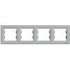 Schneider Electric Slovakia spol. s r.o. Asfora EPH5800461 - krycí rámček - 4-násobný horizontálny - aluminium