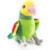 Plyšový papagáj zelený 20cm