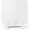 Nedis ANIR2502BK700 - Pokojová HDTV Anténa | 0–25 km | Zesílení 30 dB | FM/VHF/UHF | Bílá
