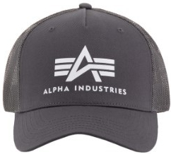 Alpha Industries Basic Trucker Cap vintage grey šedá