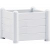 STEFANPLAST Kvetináč, vyvýšený záhon ITALIA 43x43x35cm biela
