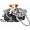 Prenosná taška pre psa - Sea Shell Tmavo Šedá Veľkosť: R1-38x24x28 cm