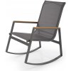 Halmar ZLATAN kreslo záhradné, sieťovina/oceľ, tmavošedá