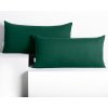 Obliečky na vankúše DecoKing Amber fľaškovo zelené, veľkosť 40x80*2