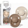 Bibs De Lux silikon 2 ks Vanilla / dark oak