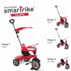 Smart Trike Breeze Plus TouchSteering s tlmičom a voľnobehom červeno čierna 10 mesiacov ST6151500