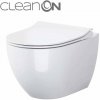 Cersanit Zen Závesné WC s doskou SoftClose, CleanOn, biela S701-428