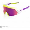 100% KORBIN X okuliare, polished flo/yellow fade/purple mirror lens