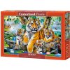 Puzzle 1000 dielikov - Tigre pri rieke