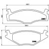 BREMBO Sada brzdových platničiek kotúčovej brzdy P85012