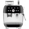 Smeg EGF03BLEU Retro Style pákový kávovar, černý, integrovaný mlýnek, 20 bar, 2,4 l, 1650 W