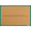 Korková nástenka 60x90 (AL rám zelený)