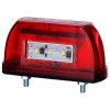 Svietidlo registračnej značky 5 Led 12v 24v Červená Horpol