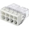 Svorka Wago, 2273-208, 0,5 - 2,5 mm2, 8-pólový, transparentná/biela