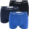 CALVIN KLEIN - 3PACK Cotton stretch modré boxerky-S (76-81 cm)