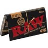 Krátke papieriky RAW Black 100 ks