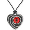imago Amulet Srdce z červeného kameňa FC81-1077X