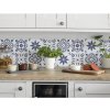 Samolepiaci PVC panel modrý Wall Tiles Nadia 15,25 x 15,25 cm