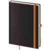 Helma 365 Linajkový zápisník Black Orange A5 (L)
