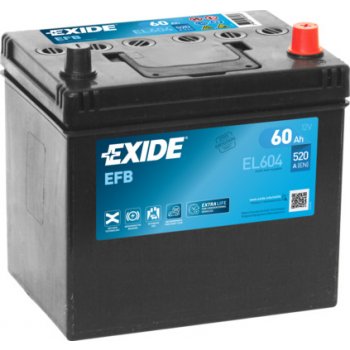 Exide Start-Stop EFB 12V 60Ah 520A EL604