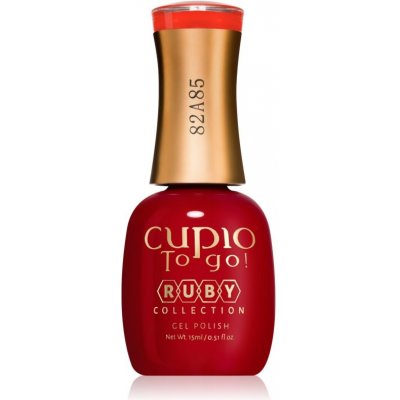 Cupio To Go! Ruby gélový lak na nechty s použitím UV/LED lampy odtieň Flame Scarlet 15 ml