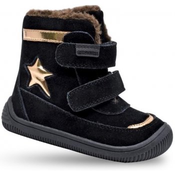 Protetika dievčenské zimné topánky Barefoot LINET BLACK čierna od 38,9 € -  Heureka.sk