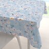 Biante Zamatový štvorcový obrus Tamara TMR-044 Jarné kvety na nebesky modrom 130x130 cm