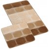 Bellatex Bany sada 760/016 Rozmer sada 60x100, 60x50 cm Béžová,Růžová