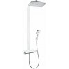 Hansgrohe Raindance Select E Sprchový set Showerpipe 360 s termostatom, EcoSmart 9 l/min, biela/chróm 27286400-HG