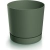 Prosperplast Kvetináč TUBO P s miskou 23,9 cm zelený
