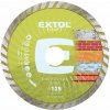 Extol Craft 108852 | Diamantový rezný kotúč TURBO na suché a mokré rezanie priemer 125x7,0x2,4x22,23 mm