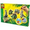 Kreatívna sada SES Sadrový trojkomplet - dinosaury (8710341014063)